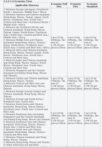 Bagageregels-China-Southern-Economy