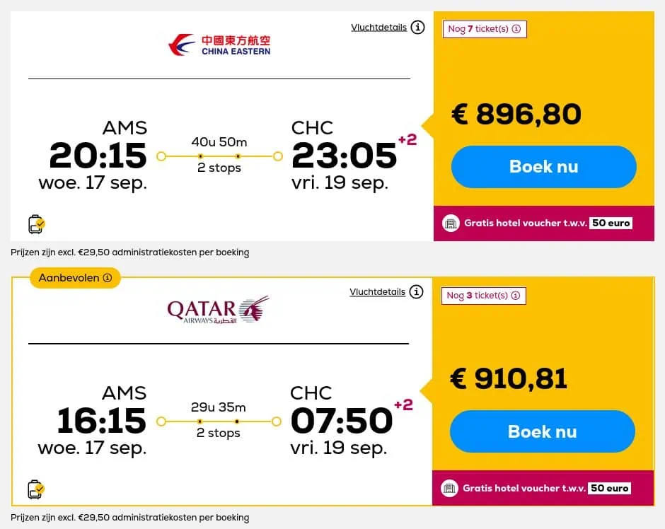 Begin je Nieuw-Zeeland avontuur op het Zuidereiland, voor €896 vlieg je van Amsterdam naar Christchurch
