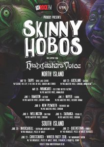 Skinny Hobos & His Masters Voice tijdens NZ Music Months 2018